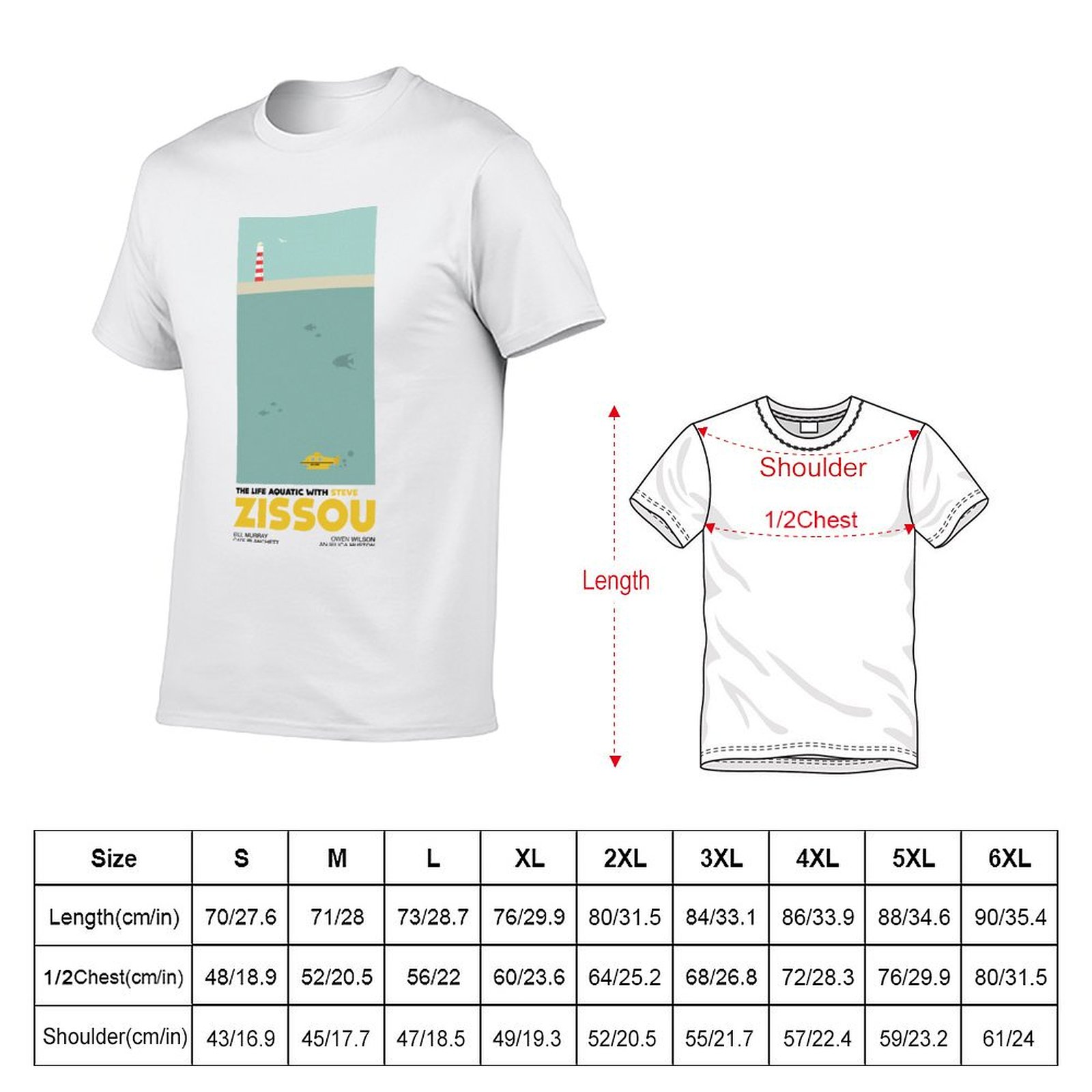 Футболка The Life Aquatic (Wit – обзор и цена Aquatic Sports Wear